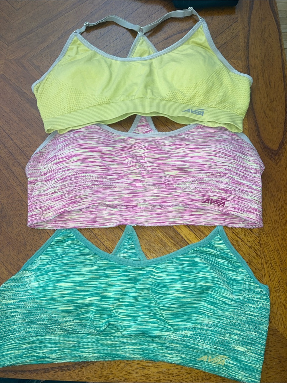 Large Avia Padded Sports Bra Bundle